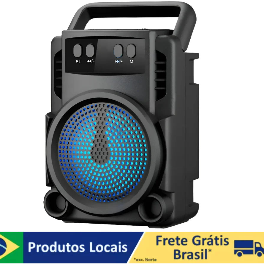 Caixa de som portátil com Bluetooth