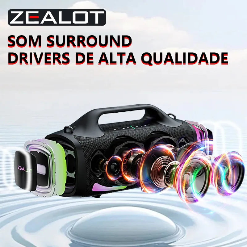 Caixa de som ZEALOT S79 100W Portable Sound Box