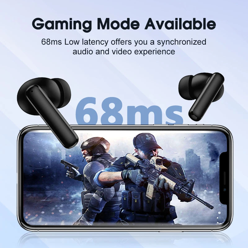 Fones de ouvido sem fio QCY T13 ANC Bluetooth 5.3 TWS
