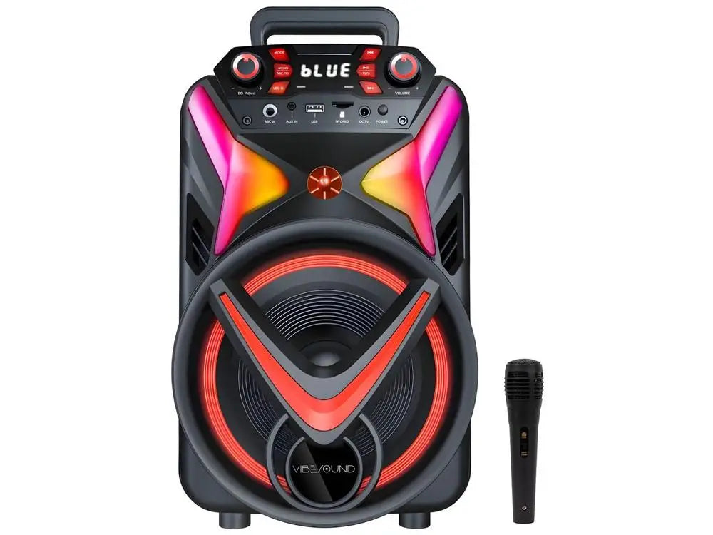 Caixa de Som Amplificada Vivensis Vibe Sound V8 Power 340W