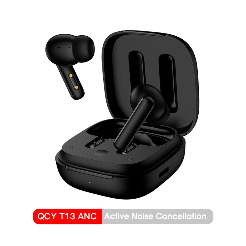 Fones de ouvido sem fio QCY T13 ANC Bluetooth 5.3 TWS