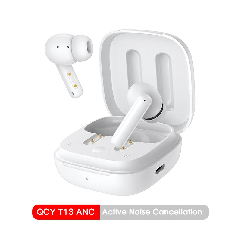 Fones de ouvido sem fio QCY T13 ANC Bluetooth 5.3 TWS