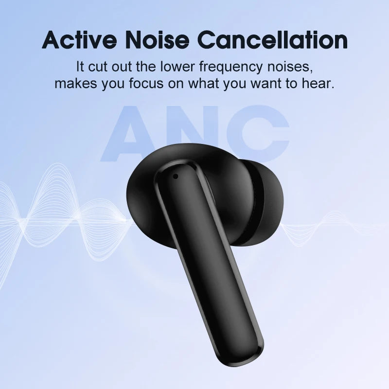 Fones de ouvido sem fio QCY T13 ANC Bluetooth 5.3 TWS